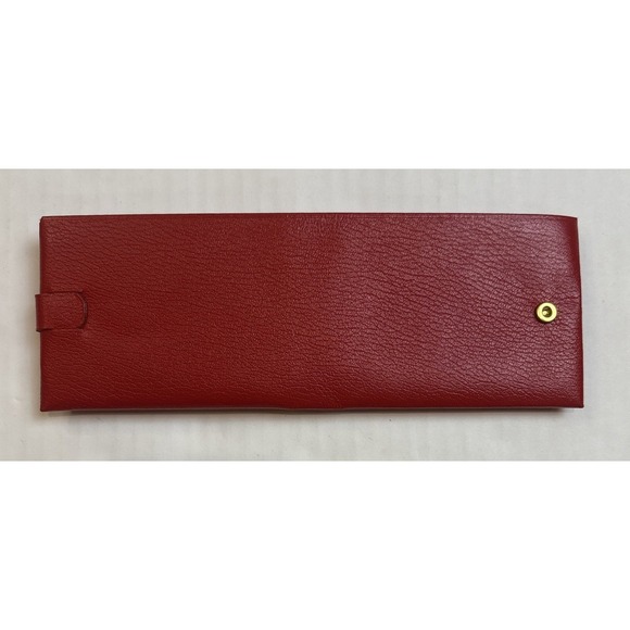 Vintage Royal Crest Red Bifold Wallet Imported Pigskin Rare - Picture 4 of 9